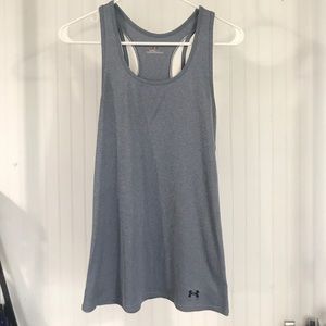 Women’s Under Armour heat gear racer back tank top GREY